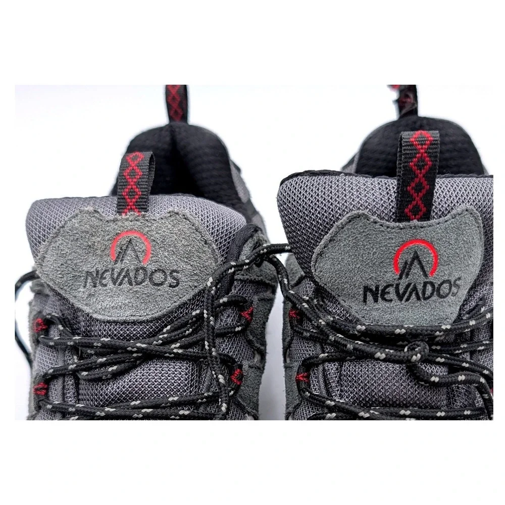Nevados Iron WP Mens 13 W Waterproof Hiking Shoes Grey Black Low Top Sneakers